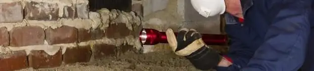 Pest control technician inspecting a crawl space for ant activity and entry points in Honolulu, HI
